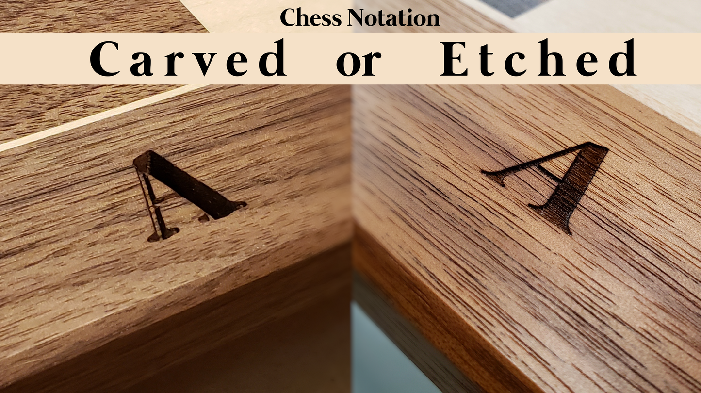 The Stefan Chess Board - Hardwood Chess Board - Large Regulation Size - 100% Solid Walnut and Maple - Handmade in British Columbia